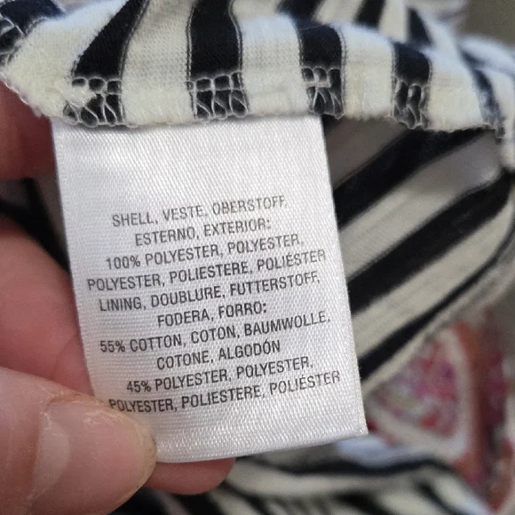 Anthropologie Multicolor Paisley & Striped Tank Top | Boho Layered Sleeveless - Picture 5 of 6